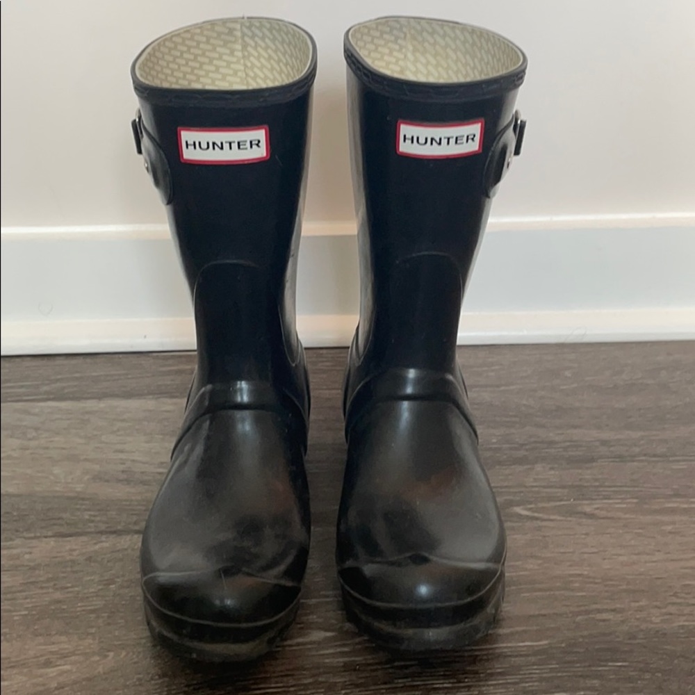 Hunter Original Short Gloss Rainboots - Black